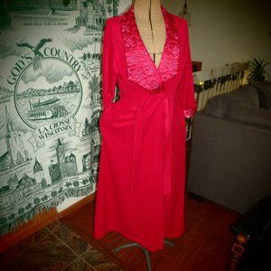 ♥Vintage Sears Robe ~ Magenta Pink ~ Large♥